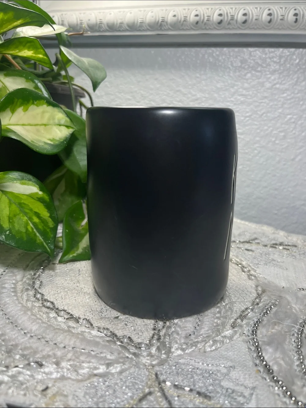 Rae Dunn KINDNESS MATTERS Black Coffee Mug Artisan Collection NWOT